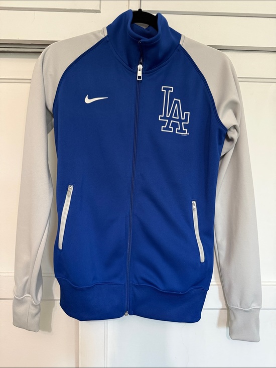 Nike Jackets & Blazers - Nike Royal Blue and Light Gray LA Track Jacket